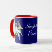 ITALIAANSE KITCHEN, RESTAURANT blauw Mok (Voorkant links)