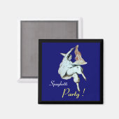 ITALIAANSE KITCHEN, RESTAURANT Blue Magneet (Voorkant / Achterkant)