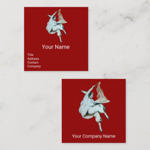 ITALIAANSE KITCHEN, RESTAURANT Red Vierkante Visitekaartje