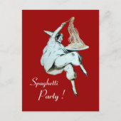 ITALIAANSE KITCHEN, RESTAURANT rood Briefkaart (Voorkant)