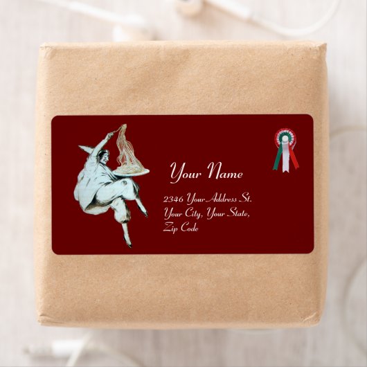 ITALIAANSE KITCHEN, RESTAURANT rood Etiket (Insitu)