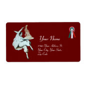 ITALIAANSE KITCHEN, RESTAURANT rood Etiket (Voorkant)