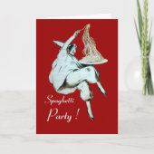 ITALIAANSE KITCHEN, RESTAURANT rood Kaart (Voorkant)