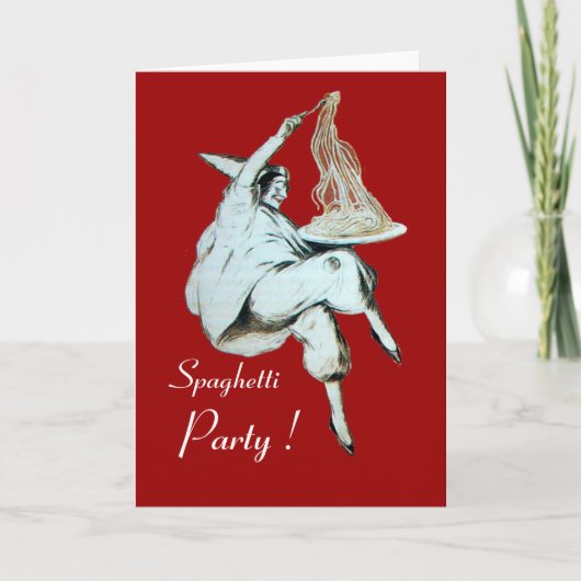 ITALIAANSE KITCHEN, RESTAURANT rood Kaart (Voorkant)