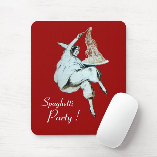 ITALIAANSE KITCHEN, RESTAURANT rood Muismat (Met muis)