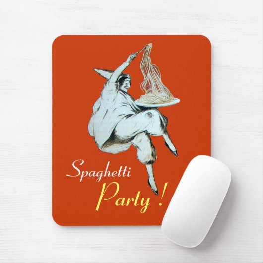 ITALIAANSE KITCHEN, RESTAURANT rood Muismat (Met muis)