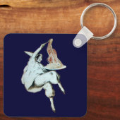 ITALIAANSE KITCHEN, RESTAURANT rood Sleutelhanger (Achterkant)