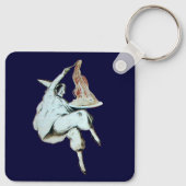 ITALIAANSE KITCHEN, RESTAURANT rood Sleutelhanger (Achterkant)