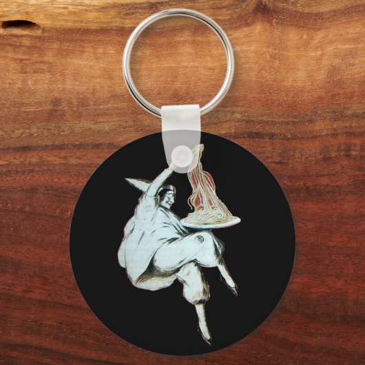 ITALIAANSE KITCHEN, RESTAURANT rood Sleutelhanger (Voorkant)