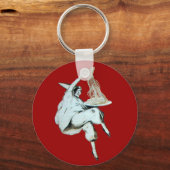 ITALIAANSE KITCHEN, RESTAURANT rood Sleutelhanger (Voorkant)