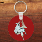 ITALIAANSE KITCHEN, RESTAURANT rood Sleutelhanger (Voorkant)