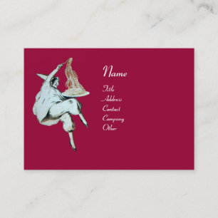 ITALIAANSE KITCHEN, RESTAURANT rood Visitekaartje