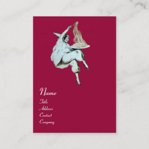 ITALIAANSE KITCHEN, RESTAURANT rood Visitekaartje