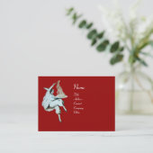 ITALIAANSE KITCHEN, RESTAURANT rood Visitekaartje (Staand voorkant)