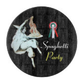 ITALIAANSE KITCHEN, RESTAURANT, zwart Snijplank (Voorkant)