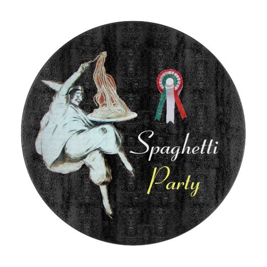 ITALIAANSE KITCHEN, RESTAURANT, zwart Snijplank (Voorkant)