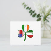 Italiaanse Klaver Briefkaart (Staand voorkant)