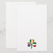 Italiaanse Klaver Briefpapier (Voorkant / Achterkant)