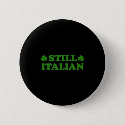Italiaanse klaver grap st patricks dag saint patty ronde button 5,7 cm (Voorkant)