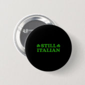 Italiaanse klaver grap st patricks dag saint patty ronde button 5,7 cm (Voorkant /achterkant)