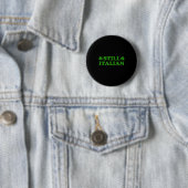 Italiaanse klaver grap st patricks dag saint patty ronde button 5,7 cm (In situ)