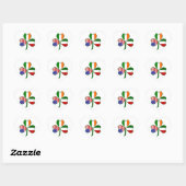 Italiaanse Klaver Hart Sticker (Vel)