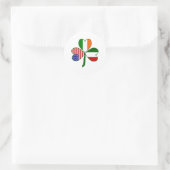 Italiaanse Klaver Ronde Sticker (Tas)