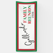 Italiaanse kleuren familiebijeenkomst spandoek (Verticaal)