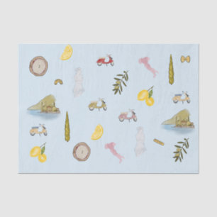 Italiaanse kleurrijke waterverf patterned tissuepapier