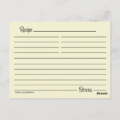 Italiaanse knoflook-ontvangstkaart briefkaart (Achterkant)