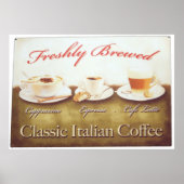 Italiaanse koffie poster (Voorkant)