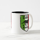 Italiaanse koffiemok door huwelijk tweekleurige koffiemok (Voorkant rechts)