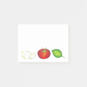 Italiaanse koken Mozzarella Tomato Basil Kitchen Post-it® Notes