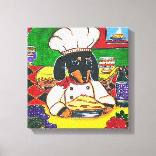ITALIAANSE KOKKELSBACHSHOND CANVAS AFDRUK (Voorkant)