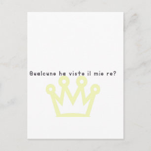 Italiaanse koning briefkaart