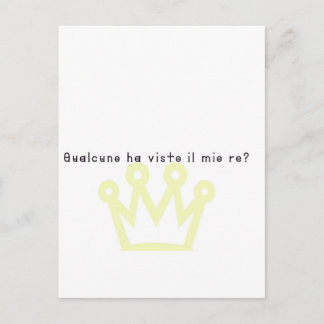 Italiaanse koning briefkaart