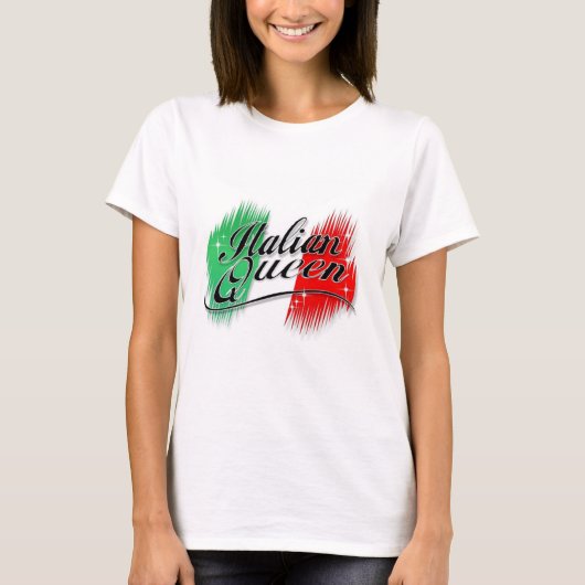 Italiaanse koningin t-shirt (Voorkant)