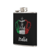 Italiaanse Kroonvlag Italiaanse fles Heupfles (Links)