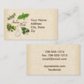 Italiaanse kruiden aanpassen visitekaartje (Voorkant / Achterkant)