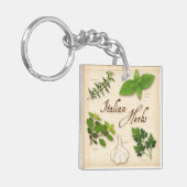 Italiaanse kruiden, Basil, Oregano, peterselie, kn Sleutelhanger (Voorkant Links)