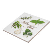 Italiaanse kruiden, Basil, Oregano, peterselie, kn Tegeltje (Zijkant)