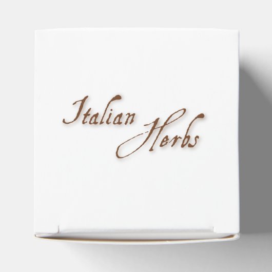 Italiaanse kruiden Favor Box Bedankdoosjes (Bovenkant)