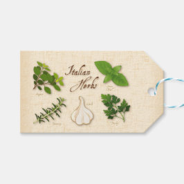 Italiaanse kruiden Gift Labels Cadeaulabel