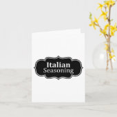 Italiaanse kruiden Halloween kostuum grappig aankl Kaart (Gele Bloem)