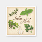 Italiaanse kruiden Napkins Servet (Voorkant)