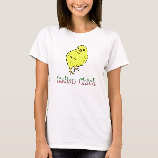 Italiaanse Kuiken Dames T-Shirt (Voorkant)