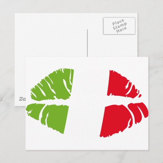 italiaanse kus briefkaart (Voorkant / Achterkant)