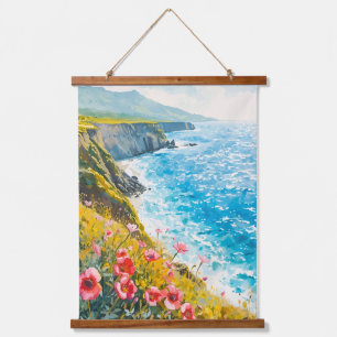Italiaanse kust hangend wandkleed