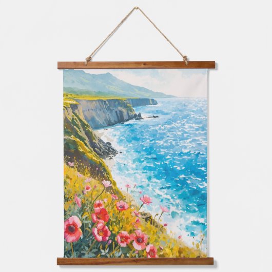 Italiaanse kust hangend wandkleed (Voorkant)