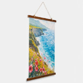 Italiaanse kust hangend wandkleed (Gebogen)